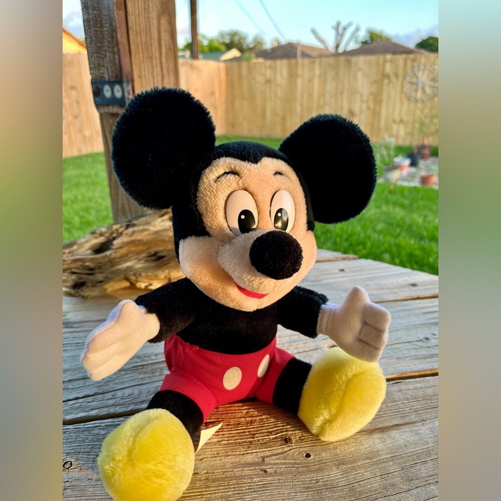 Vintage Walt Disney Mickey Mouse Plush Stuffed Toy - Picture 3 of 6